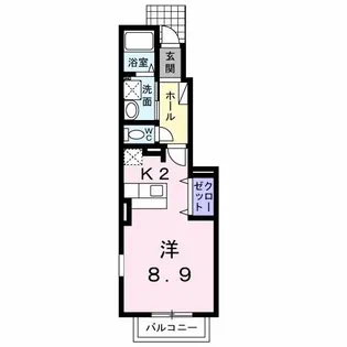 サンパティーク【1階】の間取り