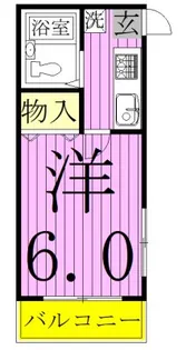 ジュネパレス新松戸第45【2階】の間取り