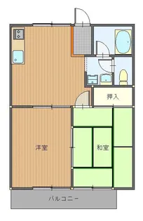 コーポサンライヅI【1階】の間取り