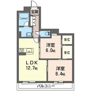 カルセドニー【2階】の間取り