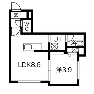 グランマーチ中島公園【4階】の間取り