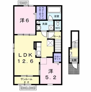 ラルゴ(Largo)【2階】の間取り