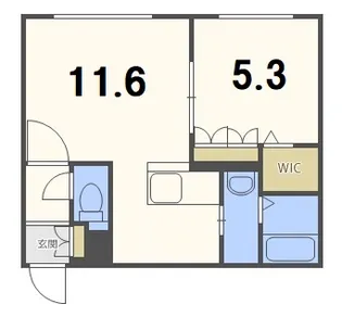 グランメール本郷通6B【4階】の間取り