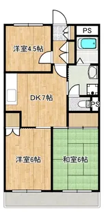 キャッスル向ヶ丘【1階】の間取り