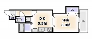リゾート天王寺【3階】の間取り