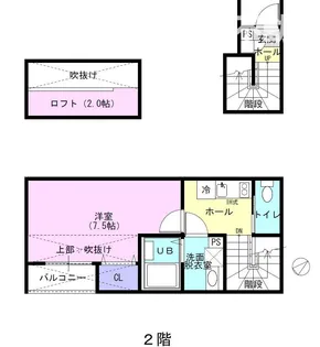 サラブレッドIII【2階】の間取り