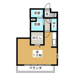 ボヌール今池南 B棟【2階】の間取り