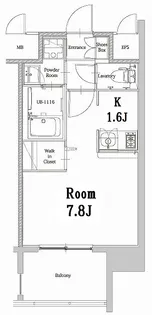 エンクレストベイ天神EAST【5階】の間取り