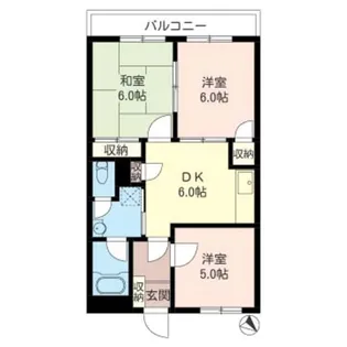 中通りマンション【2階】の間取り