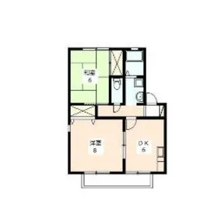 ヴィラ・サザンクロス D【1階】の間取り