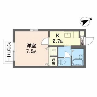 シャーメゾンディアスA【2階】の間取り