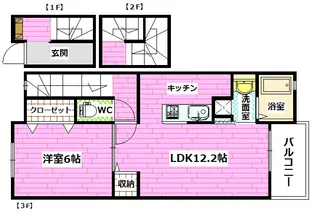 フォレスタ プレッソ【3階】の間取り