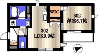 グランド スクエア ウエスト【3階】の間取り