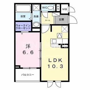 メゾンボヌール【1階】の間取り
