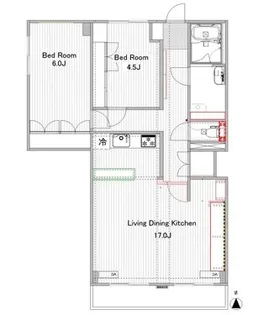 クレスト砧【3階】の間取り