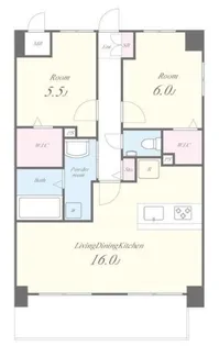 リアレクト白壁【4階】の間取り