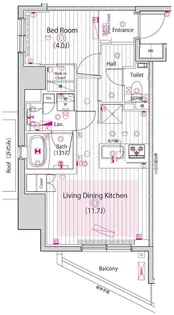 ガーラ・プレシャス三軒茶屋【4階】の間取り