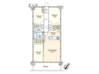 センチュリー船堀【1階】の間取り