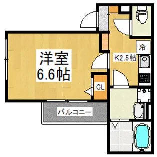 ハピネス元町【2階】の間取り
