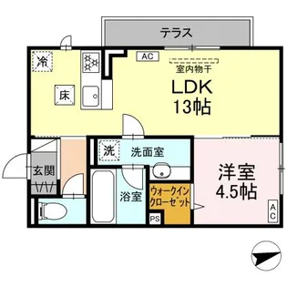 Belle Demeure【1階】の間取り