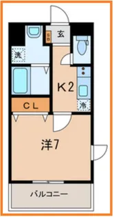 シャトーヴィオレ【4階】の間取り