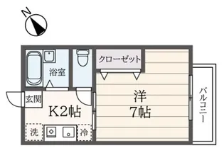 ウエストワン【2階】の間取り