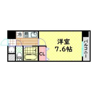 プレサンス西心斎橋【3階】の間取り