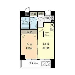 グランデュール峯【2階】の間取り