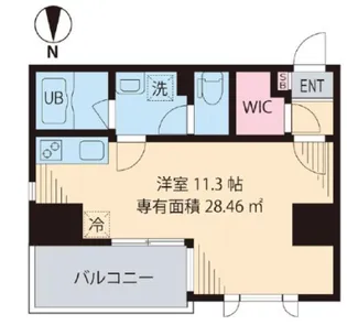 SSキューベライズ【8階】の間取り