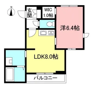 メゾン ド ウィステリア【3階】の間取り