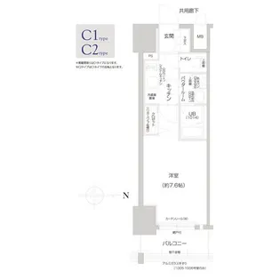 エスリード葵桜通り【8階】の間取り