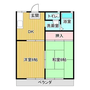 パナハイツ片山【2階】の間取り