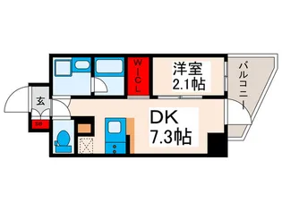 アジールコート町屋【13階】の間取り