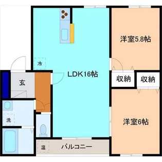 グロワール【1階】の間取り