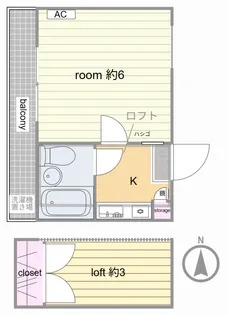 ホワイトハイツ【2階】の間取り