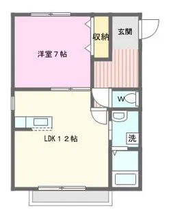 オリーブブランチII【1階】の間取り
