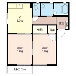 グランシャリオ【2階】の間取り
