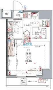 クレヴィスタ中野新橋【7階】の間取り