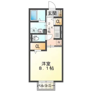 アズール【2階】の間取り