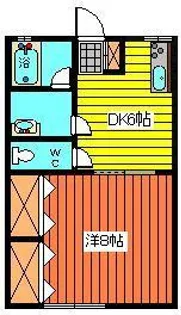 ドリームハウスII【2階】の間取り