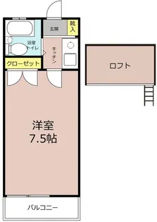 千葉県印西市平賀学園台3【アパート】の間取り