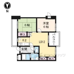 グランレブリー御所東2【1階】の間取り