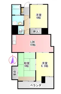 スカイハイツトヨダ【2階】の間取り