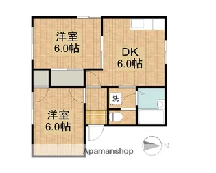 カーサ・ヴェルデA【2階】の間取り