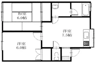 クリークサイド【1階】の間取り