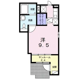 カーサプラシード III【1階】の間取り