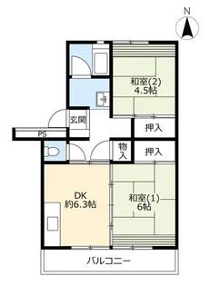 UR行田【7階】の間取り