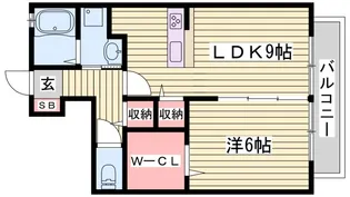 メルベーユトモ【2階】の間取り