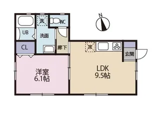 イラーレ蒲田【1階】の間取り