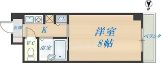 アベニューリップル長田II【2階】の間取り